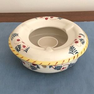 Vintage Porcelain Warmer Stand Candle Holder